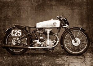 Bild auf Glas-Schneidebrett - Nsu Bullus Ssr 350 oder mit Eigenem Foto