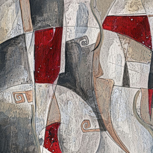 Wunschbild Glas-Schneidebrett - Red Rock Left oder mit Eigenem Foto