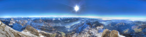 Foto Glas-Schneidebrett - Panorama Vom Säntis oder mit Eigenem Foto