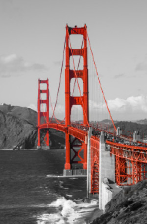 Wunschmotiv als Glas-Schneidebrett - Golden Gate Bridge oder mit Ei...
