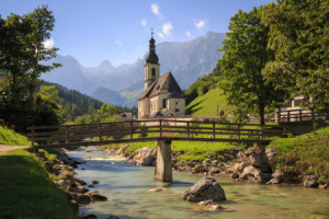 Wunschmotiv als Glas-Schneidebrett - St Sebastian - Ramsau B Bercht...
