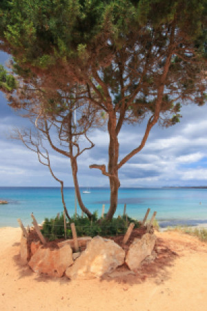 Wunschmotiv als Glas-Schneidebrett - Blick Auf Das Meer oder mit Ei...