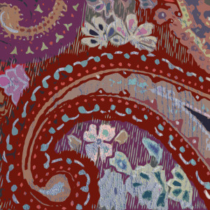 Bilder Glas-Schneidebrett - Painted Paisley Ii oder mit Eigenem Foto