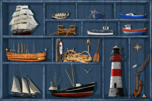 Wunschmotiv Glas-Schneidebrett - Der Maritime Setzkasten oder mit E...