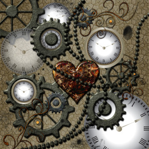 Motiv auf Glas-Schneidebrett - Steampunk oder mit Eigenem Foto