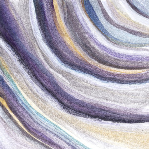 Bilder Glas-Schneidebrett - Modern Agate Purple Tones oder mit Eige...