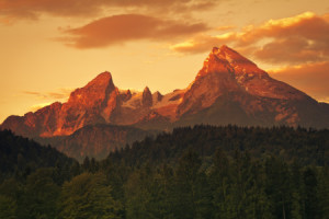 Fotos Glas-Schneidebrett - Watzmann Im Sonnenaufgang oder mit Eigen...