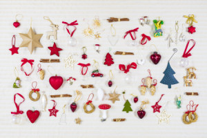 Motiv auf Glas-Schneidebrett - Christbaumschmuck oder mit Eigenem Foto