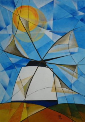 Wunschbild Glas-Schneidebrett - Alte Mühle In Castro Verde_Portugal...