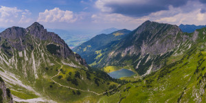 Foto Glas-Schneidebrett - Gaisalpsee oder mit Eigenem Foto