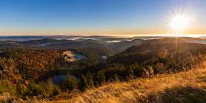 Foto Glas-Schneidebrett - Sonnenaufgang Am Feldberg Im Schwarzwald ...