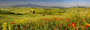 Wunschbild auf Glas-Schneidebrett - Orcia-Tal oder mit Eigenem Foto