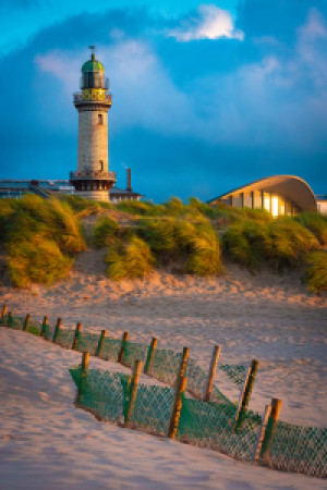 Wunschmotiv als Glas-Schneidebrett - Sonnenuntergang In Warnemünde ...