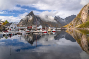 Wunschmotiv als Glas-Schneidebrett - Lofoten Norwegen oder mit Eige...