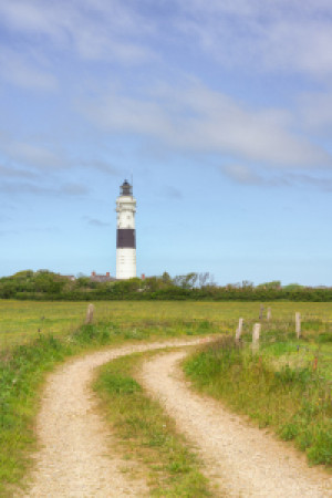 Wunschbild als Glas-Schneidebrett - Sylt Leuchtturm Langer Christia...