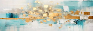 Foto auf Glas-Schneidebrett - Abstrakte Kunst Goldexplosion oder mi...
