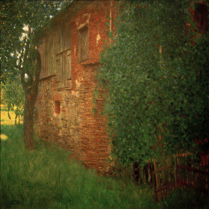Wunschmotiv Glas-Schneidebrett - Gustav Klimt Bauernhaus oder mit E...