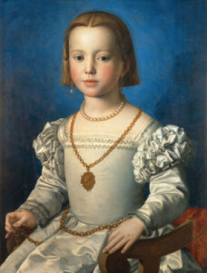 Wunschbild als Glas-Schneidebrett - Bia De Medici Paint By Bronzino...