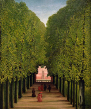 Wunschmotiv auf Glas-Schneidebrett - H Rousseau Allee In Park Saint...