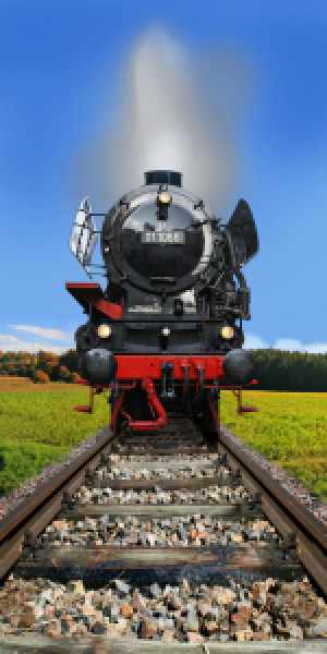 Bilder Glas-Schneidebrett - Alte Dampflokomotive Model 011066 oder ...