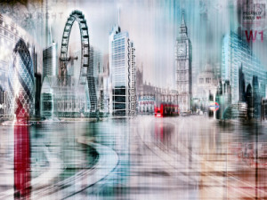 Wunschbild auf Grußkarte - London Skyline oder mit Eigenem Foto