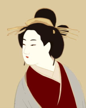 Wunschbild Grußkarte - Modern Geisha V1 Solid oder mit Eigenem Foto