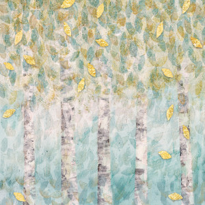 Wunschmotiv Grußkarte - Soft Aqua Birch oder mit Eigenem Foto