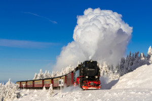 Wunschbild als Grußkarte - Winterdampf Auf Dem Brocken Von 99 7239-...