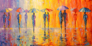Bilder Grußkarte - Rain oder mit Eigenem Foto