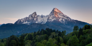 Motiv Grußkarte - Watzmann - Gebirge In Den Alpen oder mit Eigenem ...