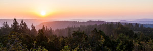 Wunschmotiv als Grußkarte - Sonnenaufgang Am Schliffkopf Im Schwarz...