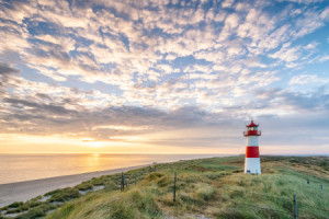 Bild auf Grußkarte - Leuchtturm List Ost Am Ellenbogen Auf Sylt ode...