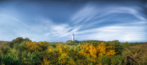 Wunschbild auf Grußkarte - Hiddensee Panorama Mit Leuchtturm oder m...