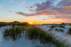 Wunschbild Grußkarte - Sonnenuntergang In Den Dünen Von Amrum oder ...