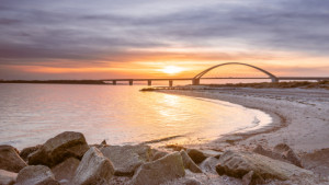 Wunschbild als Grußkarte - Fehmarnsundbrücke oder mit Eigenem Foto