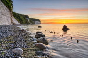 Wunschbild als Grußkarte - An Der Kreideküste Auf Rügen Bei Sonnena...