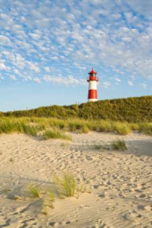 Wunschbild Grußkarte - Abends Beim Leuchtturm List-Ost Auf Sylt ode...