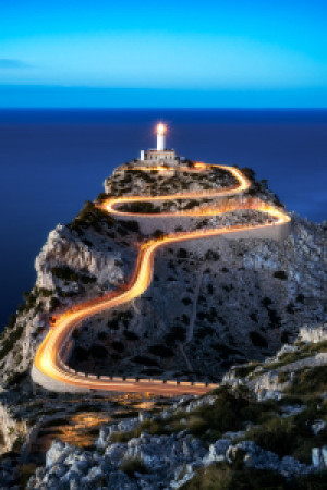 Wunschbild auf Grußkarte - Leuchtturm Von Formentor Auf Mallorca od...