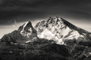 Wunschmotiv als Grußkarte - Watzmann Winter Berchtesgadener Land Sc...