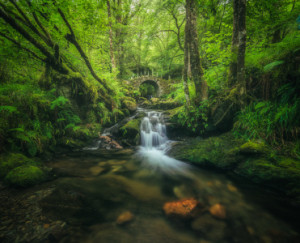 Wunschmotiv auf Grußkarte - Fairy Bridge In Den Schottischen Highla...