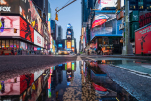 Foto auf Grußkarte - New York Times Square oder mit Eigenem Foto