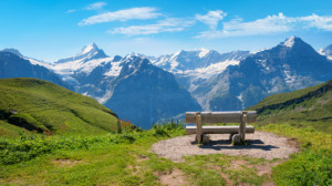 Motiv als Grußkarte - Bergblick Grindelwald First oder mit Eigenem ...
