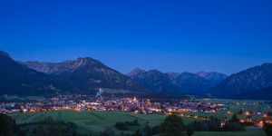 Bild Grußkarte - Oberstdorf Bei Nacht oder mit Eigenem Foto