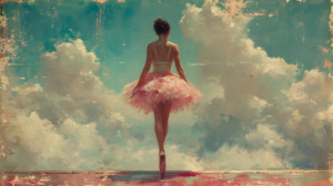 Bild Grußkarte - Ballerina oder mit Eigenem Foto