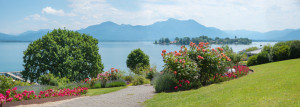 Motiv Grußkarte - Schöner Park In Gstadt Am Chiemsee oder mit Eigen...