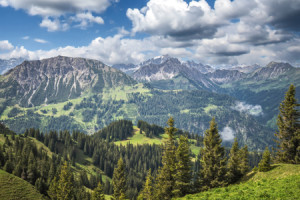 Grußkarte - Obere Stindenalpe Tiroler Berge oder mit Eigenem Foto