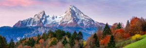 Wunschmotiv als Grußkarte - Watzmann In Herbstlicher Landschaft ode...