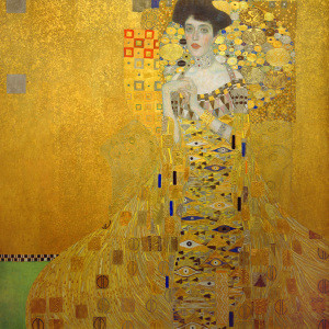 Foto auf Grußkarte - Gustav Klimt Adele Bloch-Bauer I oder mit Eige...