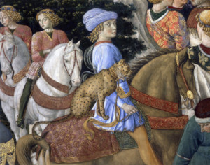 Motiv auf Grußkarte - Gozzoli Procession Of Magi Detail oder mit Ei...