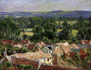 Fotos Grußkarte - C Monet Vue Du Village De Giverny oder mit Eigene...